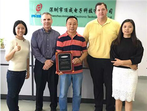 美國客戶來訪深圳頂成工廠